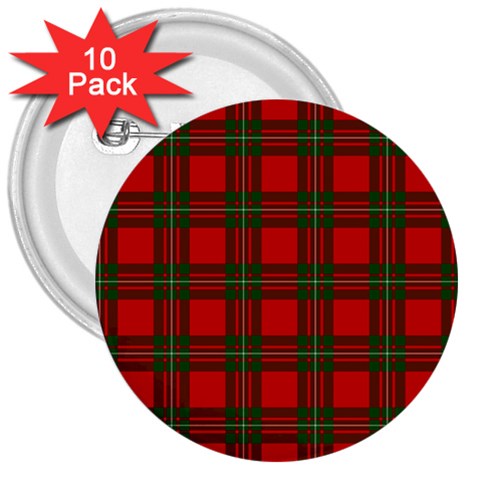 MacGregor Tartan 3  Button (10 pack) from ArtsNow.com Front