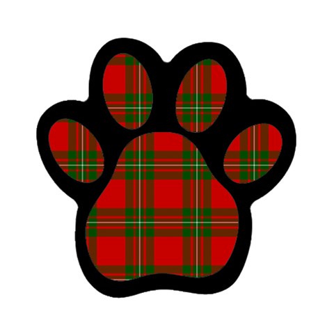 MacGregor Tartan Magnet (Paw Print) from ArtsNow.com Front
