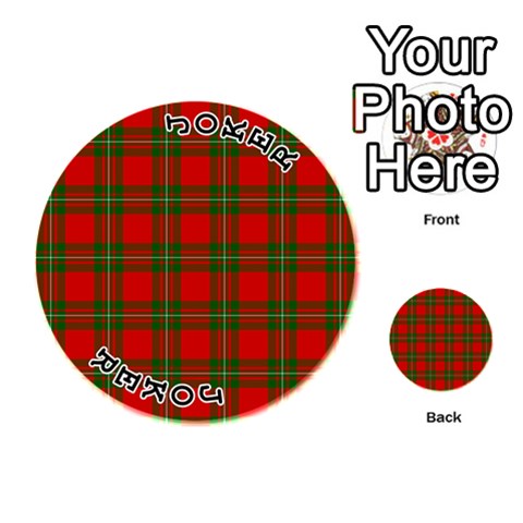 MacGregor Tartan Playing Cards 54 (Round) from ArtsNow.com Front - Joker1