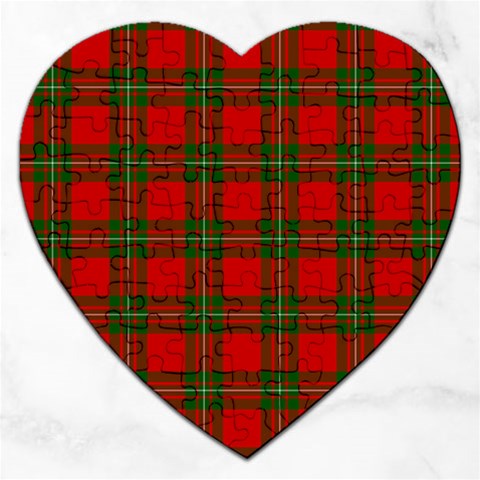 MacGregor Tartan Jigsaw Puzzle (Heart) from ArtsNow.com Front