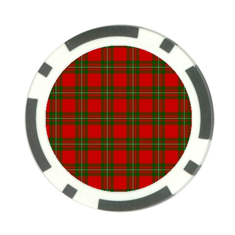 MacGregor Tartan Poker Chip Card Guard from ArtsNow.com Front