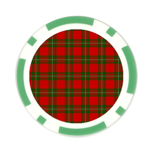 MacGregor Tartan Poker Chip Card Guard from ArtsNow.com Front