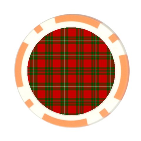 MacGregor Tartan Poker Chip Card Guard from ArtsNow.com Front