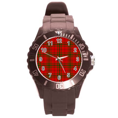 MacNab Tartan Round Plastic Sport Watch (L) from ArtsNow.com Front