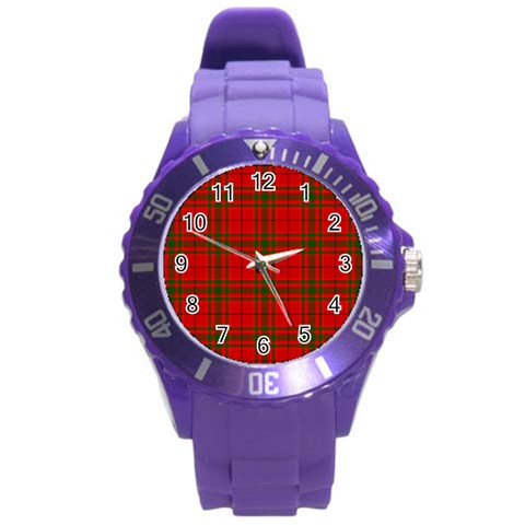 MacNab Tartan Round Plastic Sport Watch (L) from ArtsNow.com Front