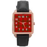 MacNab Tartan Rose Gold Leather Watch