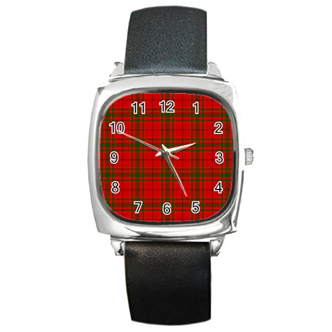 MacNab Tartan Square Metal Watch from ArtsNow.com Front