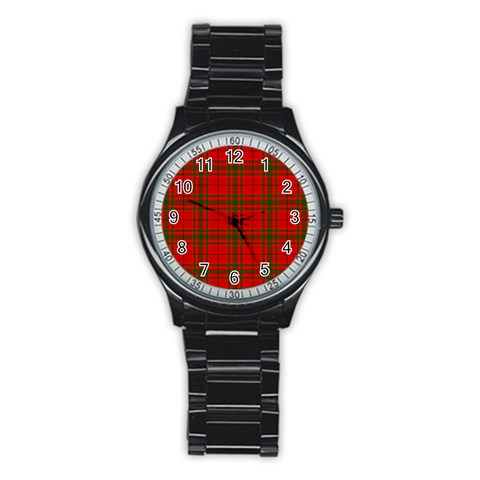 MacNab Tartan Stainless Steel Round Watch from ArtsNow.com Front