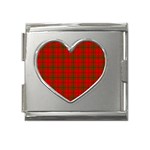 MacNab Tartan Mega Link Heart Italian Charm (18mm)