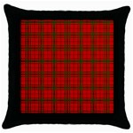 MacNab Tartan Throw Pillow Case (Black)