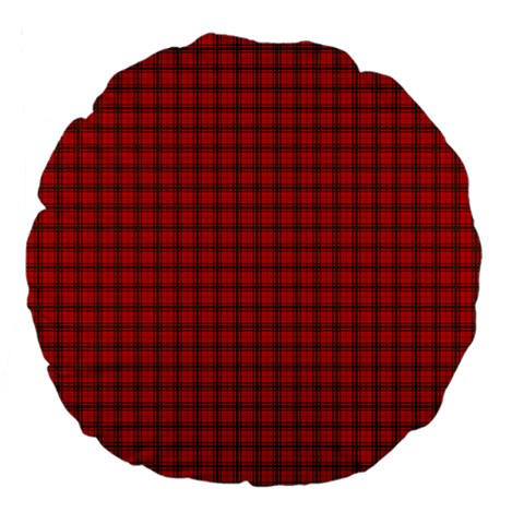 MacNab Tartan Large 18  Premium Flano Round Cushion from ArtsNow.com Front