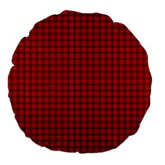 MacNab Tartan Large 18  Premium Flano Round Cushion from ArtsNow.com Front