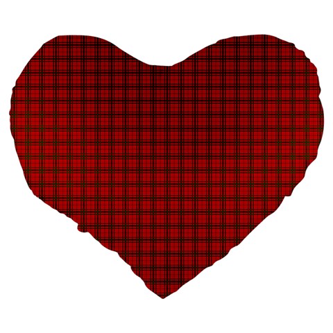 MacNab Tartan Large 19  Premium Heart Shape Cushion from ArtsNow.com Back