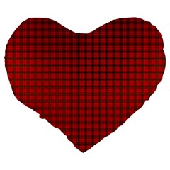 MacNab Tartan Large 19  Premium Heart Shape Cushion from ArtsNow.com Back