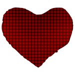 MacNab Tartan Large 19  Premium Flano Heart Shape Cushion