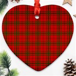 MacNab Tartan Heart Ornament (Two Sides)
