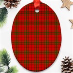 MacNab Tartan Oval Ornament (Two Sides)
