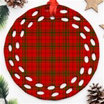 MacNab Tartan Round Filigree Ornament (Two Sides)