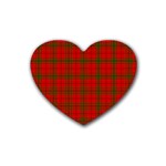 MacNab Tartan Rubber Coaster (Heart)