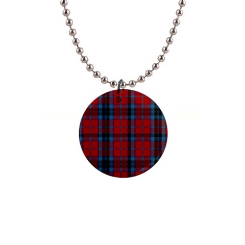 MacTavish Tartan 1  Button Necklace from ArtsNow.com Front