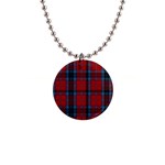 MacTavish Tartan 1  Button Necklace