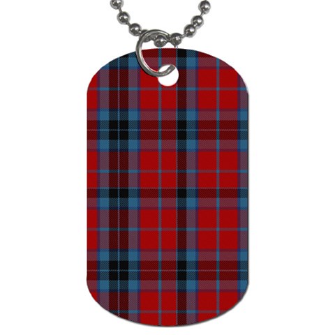 MacTavish Tartan Dog Tag (One Side) from ArtsNow.com Front