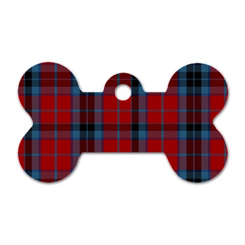 MacTavish Tartan Dog Tag Bone (One Side) from ArtsNow.com Front