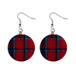 MacTavish Tartan 1  Button Earrings