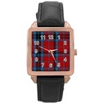 MacTavish Tartan Rose Gold Leather Watch