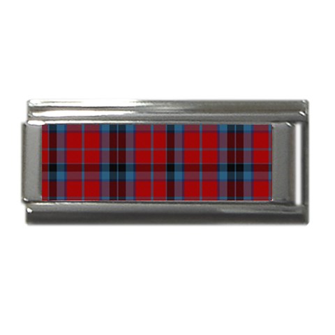 MacTavish Tartan Superlink Italian Charm (9mm) from ArtsNow.com Front