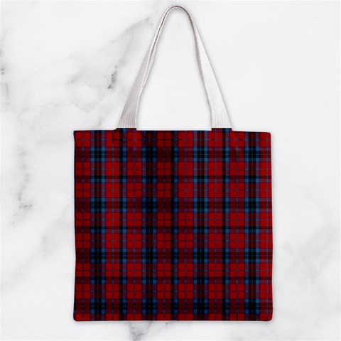 MacTavish Tartan Zipper Grocery Tote Bag from ArtsNow.com Front