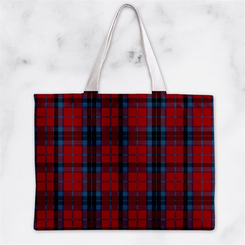 MacTavish Tartan Zipper Mini Tote Bag from ArtsNow.com Front