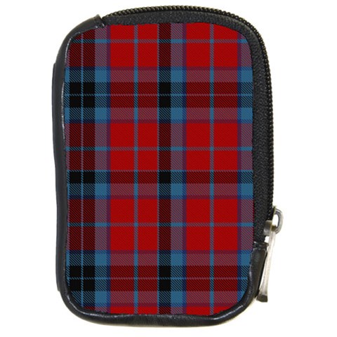 MacTavish Tartan Compact Camera Leather Case from ArtsNow.com Front