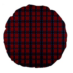 MacTavish Tartan Large 18  Premium Round Cushion from ArtsNow.com Front