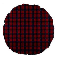 MacTavish Tartan Large 18  Premium Flano Round Cushion from ArtsNow.com Back