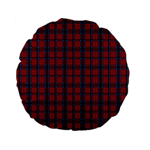 MacTavish Tartan Standard 15  Premium Flano Round Cushion from ArtsNow.com Front