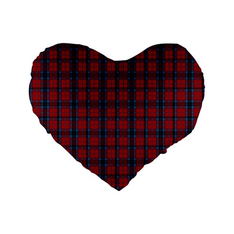 MacTavish Tartan Standard 16  Premium Heart Shape Cushion from ArtsNow.com Front