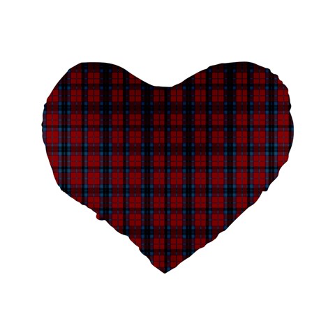 MacTavish Tartan Standard 16  Premium Heart Shape Cushion from ArtsNow.com Back