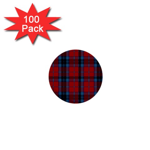 MacTavish Tartan 1  Mini Button (100 pack) from ArtsNow.com Front