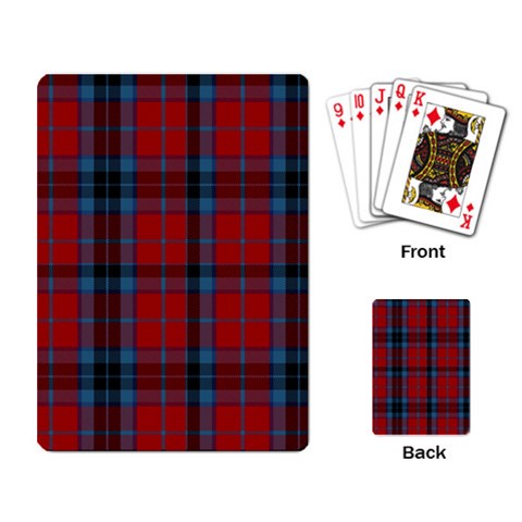 MacTavish Tartan Playing Cards Single Design from ArtsNow.com Back