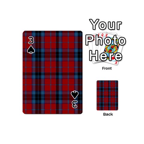 MacTavish Tartan Playing Cards 54 (Mini) from ArtsNow.com Front - Spade3