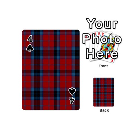 MacTavish Tartan Playing Cards 54 (Mini) from ArtsNow.com Front - Spade4
