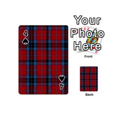 MacTavish Tartan Playing Cards 54 (Mini) from ArtsNow.com Front - Spade4