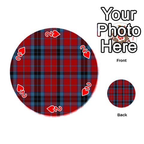 MacTavish Tartan Playing Cards 54 (Round) from ArtsNow.com Front - Heart2