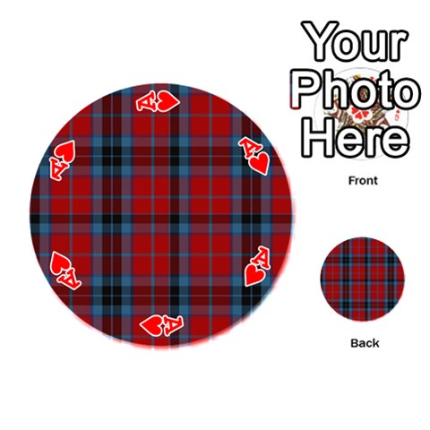 Ace MacTavish Tartan Playing Cards 54 (Round) from ArtsNow.com Front - HeartA