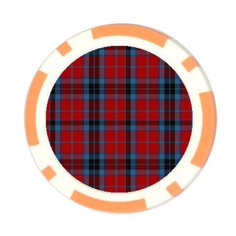 MacTavish Tartan Poker Chip Card Guard from ArtsNow.com Front
