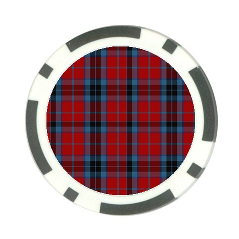 MacTavish Tartan Poker Chip Card Guard (10 pack) from ArtsNow.com Front