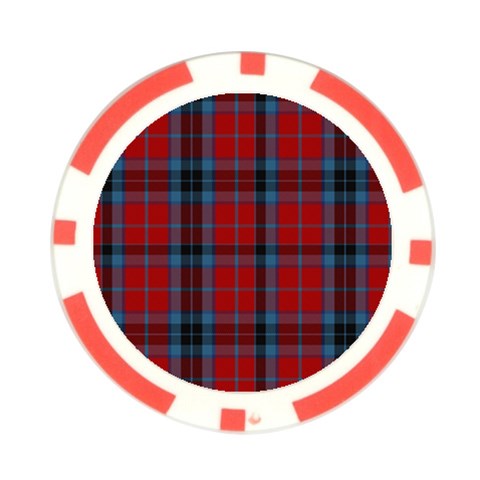 MacTavish Tartan Poker Chip Card Guard (10 pack) from ArtsNow.com Front