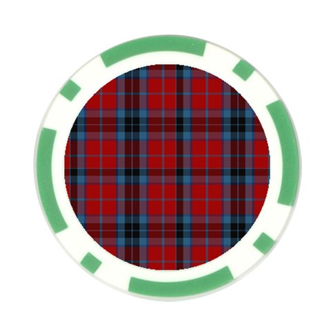 MacTavish Tartan Poker Chip Card Guard (10 pack) from ArtsNow.com Front