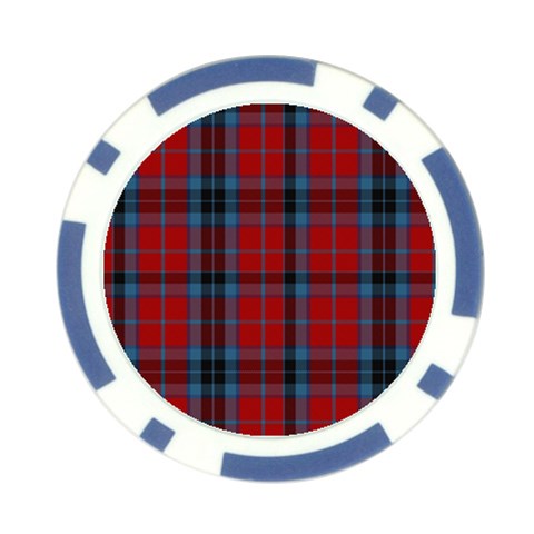 MacTavish Tartan Poker Chip Card Guard (10 pack) from ArtsNow.com Front